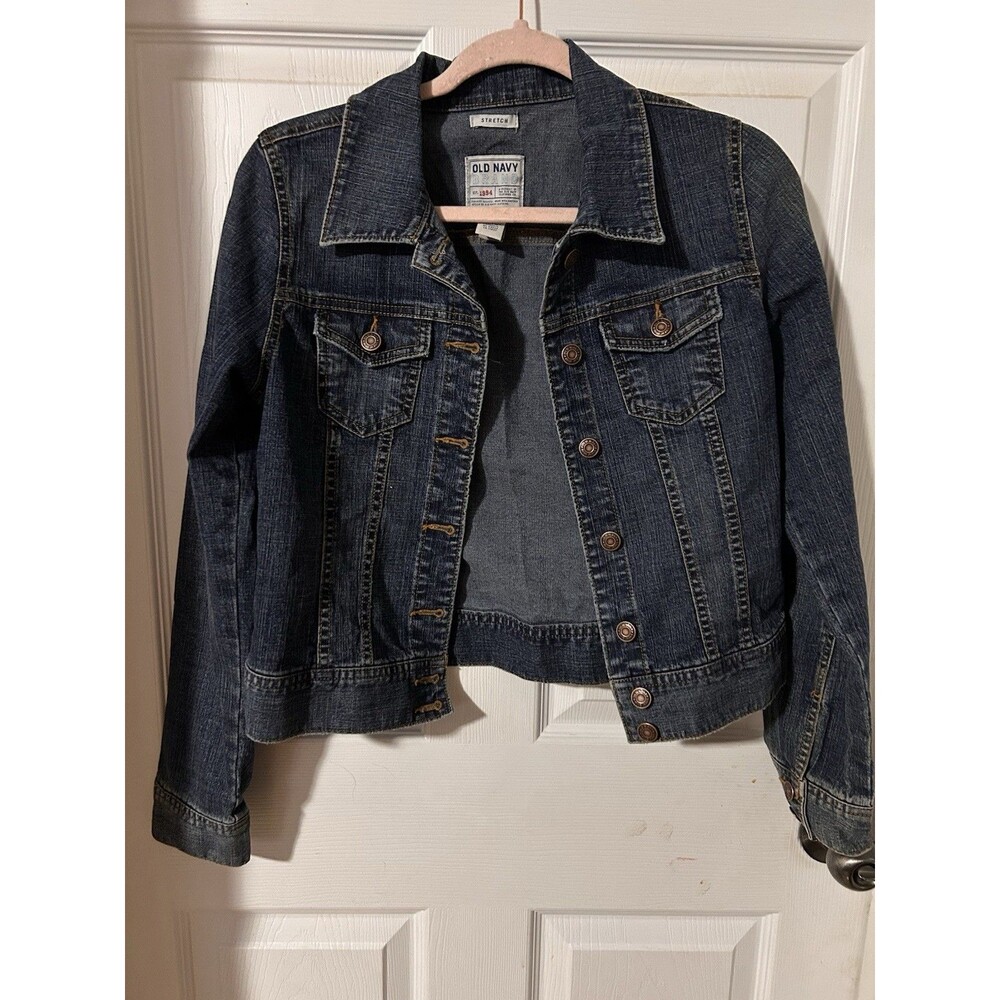 Old Navy Women's Blue Denim Jean Jacket Size Small